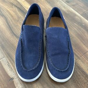 Boys Zara Navy Suede Loafers